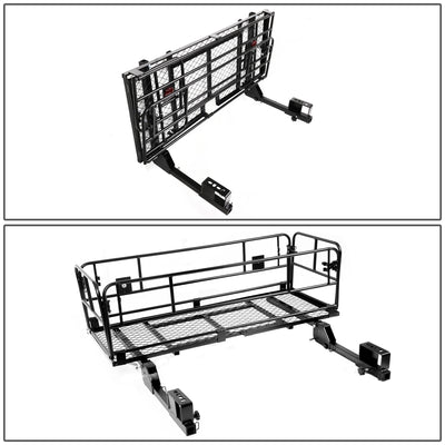 D-Motoring - Cargo Carrier - Cargo Basket Baggae - Dual Arm Fold-Up - Powdered Coated - Universal - 3