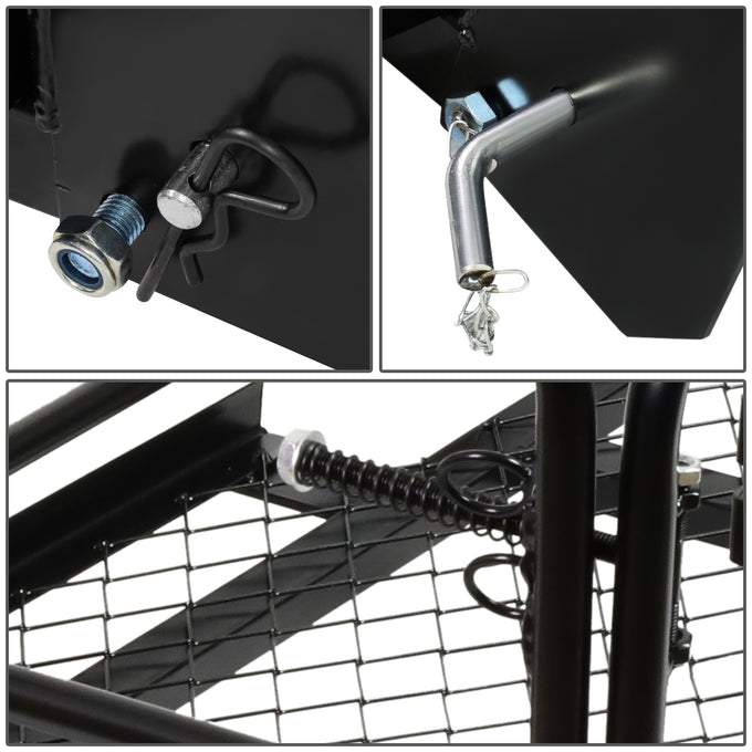 D-Motoring - Cargo Carrier - Cargo Basket Baggae - Dual Arm Fold-Up - Powdered Coated - Universal - 5