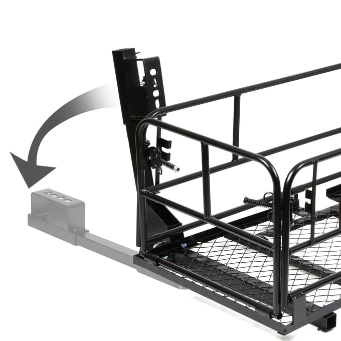 D-Motoring - Cargo Carrier - Cargo Basket Baggae - Dual Arm Fold-Up - Powdered Coated - Universal - 6