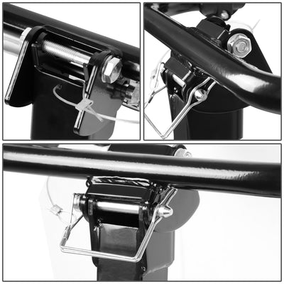 D-Motoring - Cargo Carrier - Bicycle Rack Carrier - Mount Rear Trailer - 2 in. - Powdered Coated - Universal - 4