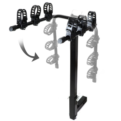 D-Motoring - Cargo Carrier - Bicycle Rack Carrier - Mount Rear Trailer - 2 in. - Powdered Coated - Universal - 6