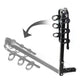 D-Motoring - Cargo Carrier - Bicycle Rack Carrier - Mount Rear Trailer - 2 in. - Powdered Coated - Universal - 7