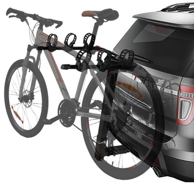 D-Motoring - Cargo Carrier - Bicycle Rack Carrier - Mount Rear Trailer - 2 in. - Powdered Coated - Universal - 1