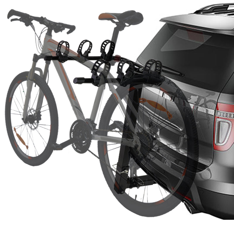 D-Motoring - Cargo Carrier - Bicycle Rack Carrier - Mount Rear Trailer - 2 in. - Powdered Coated - Universal - 1