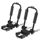 D-Motoring - Cargo Carrier - Kayak Canoe Carrier - Cross Bar Roof Rail - Adjustable Fold-Up - Powdered Coated - Universal - 2