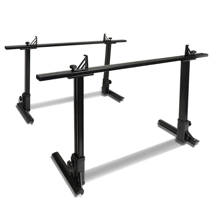 D-Motoring - Cargo Carrier - Surf 2-Bar Carrier Rack - Pickup Bed - Adjustable - Powdered Coated - Universal - 2