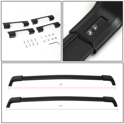 D-Motoring - 08-16 Nissan X-Trail Roof Rack Cross Bars - OEM Style - Aluminum - 5