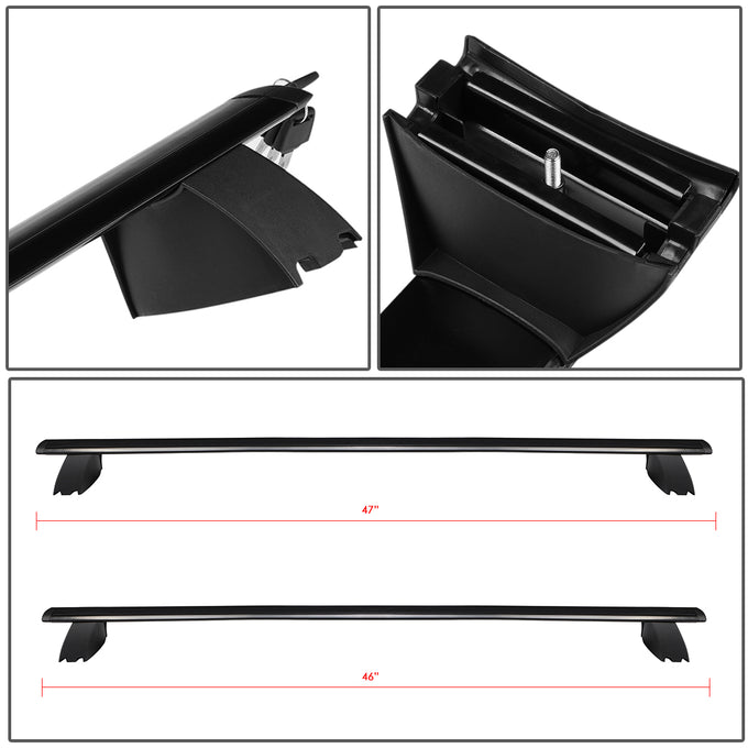D-Motoring - Roof Rack Cross Bars - Aluminum - 11-18 Jeep Grand Cherokee - 5