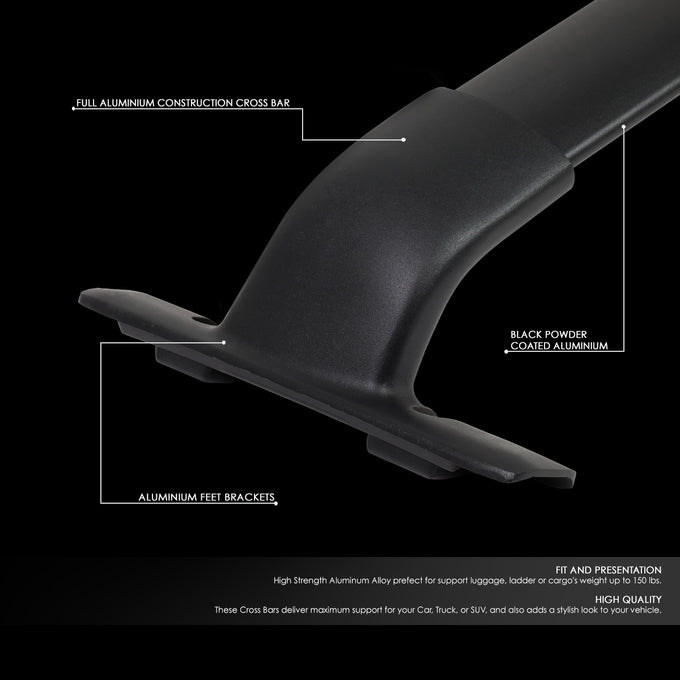 D-Motoring - 15-18 Nissan MuranoRoof Rack Cross Bars - OE Style - Bolt-On - Aluminum - Pair - 2