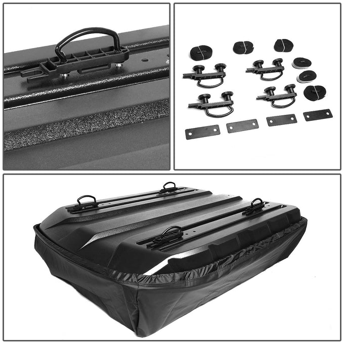 D-Motoring - Roof Top Rail Cargo Bag - Dirt Water Resistant - W/ABS Base - 5