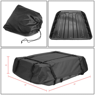 D-Motoring - Roof Top Rail Cargo Bag - Dirt Water Resistant - W/ABS Base - 6