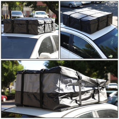 D-Motoring - SUV CarRoof Top Rail Cargo Bag - Soft-Sided - Water Dirt Resistant - 7