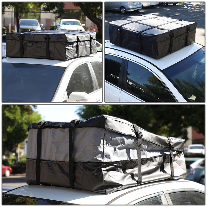 D-Motoring - SUV CarRoof Top Rail Cargo Bag - Soft-Sided - Water Dirt Resistant - 7