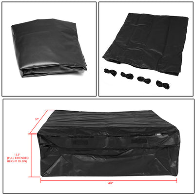 D-Motoring - SUV CarRoof Top Rail Cargo Bag - Soft-Sided - Water Dirt Resistant - 6