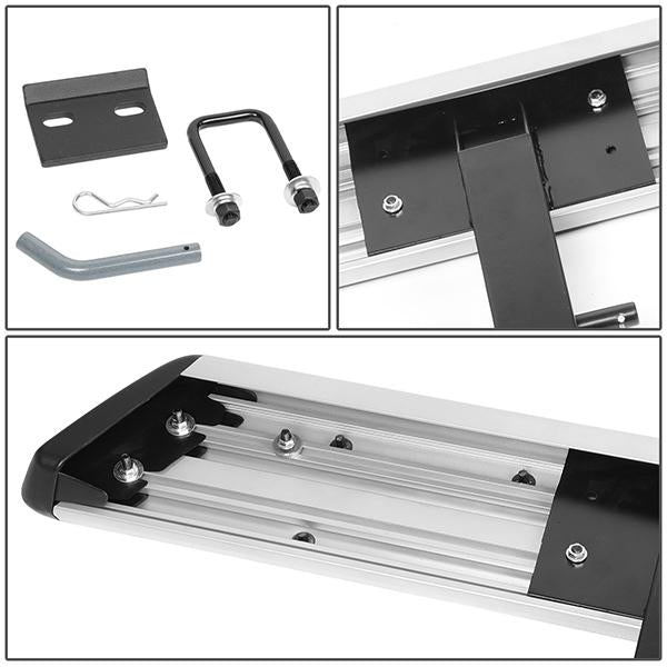 Universal Hitch Step - 2 in.  - Receiver Trailer - 36 in.  Wide X 5.5 in.  Long - Silver - PT-ZTL-8078-SL - 4