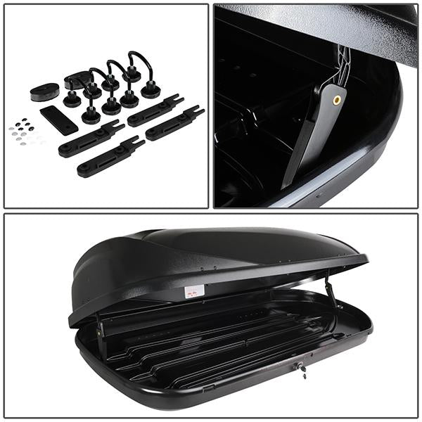 17-18 Mazda CX-5 Roof Rack Cross Bar - OEM Style - W/Keys+Cargo Box - Aluminum - 6