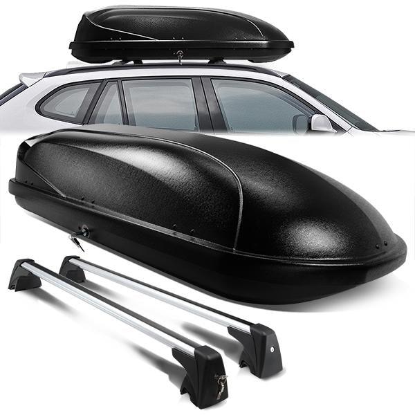 09-15 BMW X1 Roof Rack Cross Bar - OEM Style - W/Keys+Cargo Box - Aluminum - 1