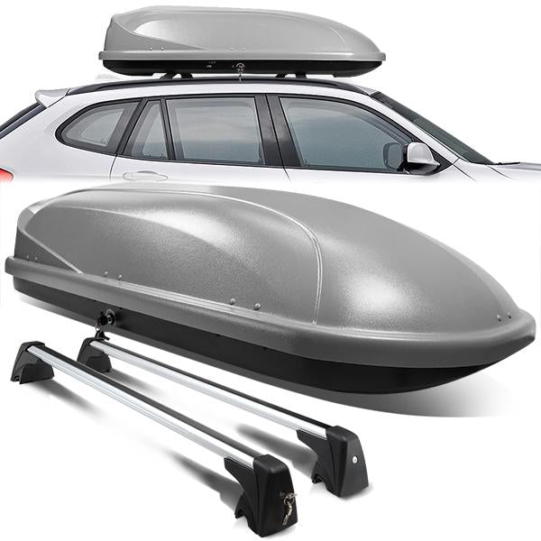 Grey Aluminum Roof Rack Cross Bar Lockable Cargo Box09-15 BMW X1 - CA ...