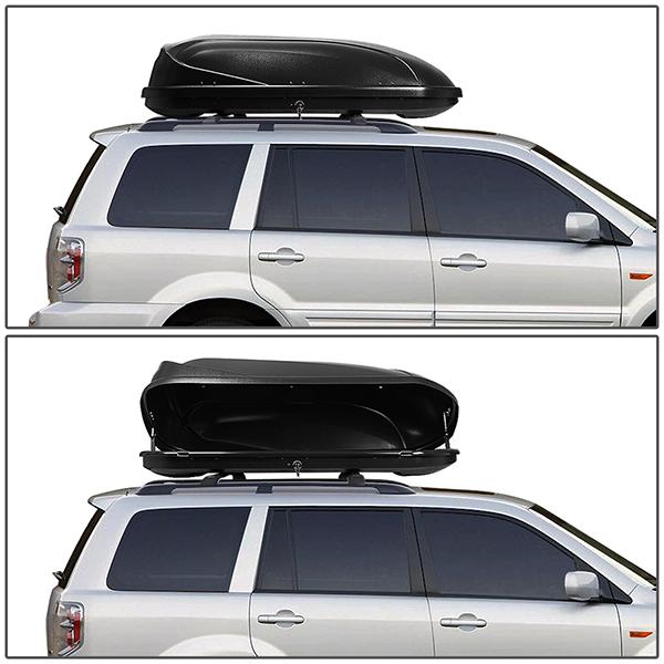 03-08 Honda Pilot Roof Rack Cross Bar - OEM Style - W/Keys+Cargo Box - Aluminum - 10