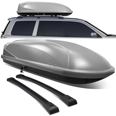 03-08 Honda Pilot Roof Rack Cross Bar - OEM Style - W/Keys+Cargo Box - Aluminum - 1
