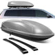 05-10 Honda Odyssey Roof Rack Cross Bar - OEM Style - W/Keys+Cargo Box - Aluminum - 1