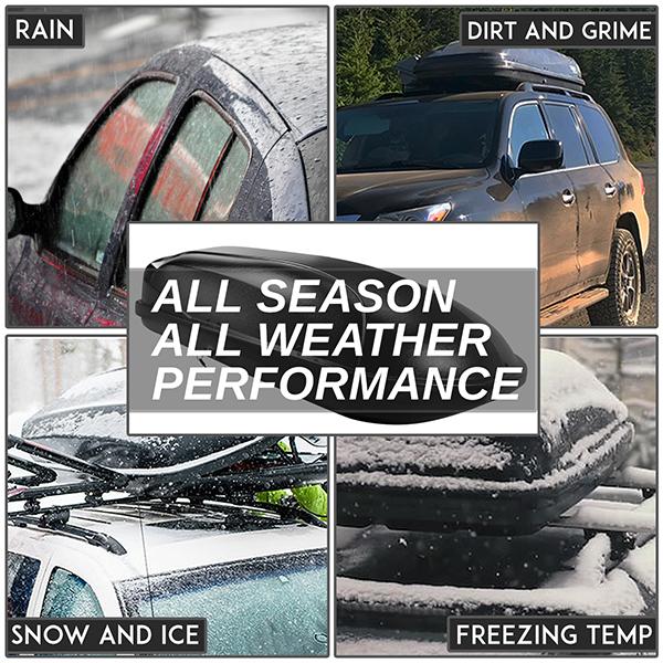 16-18 Ford Explorer Roof Rack Cross Bar - OEM Style - W/Keys+Cargo Box - Aluminum - 2