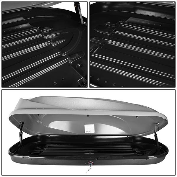 16-18 Ford Explorer Roof Rack Cross Bar - OEM Style - W/Keys+Cargo Box - Aluminum - 4