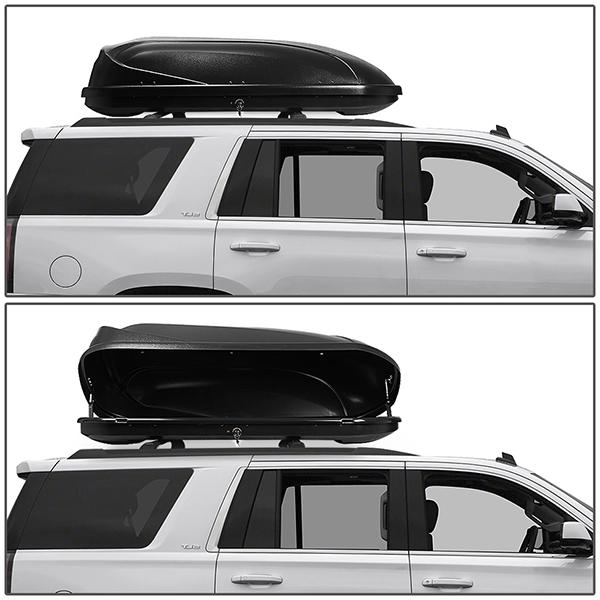 15-18 Escalade Yukon Tahoe Roof Rack Cross Bar - OEM Style - W/Keys+Cargo Box - Aluminum - 10