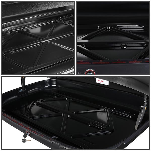 Universal Roof Rack Cross Bar - W/Lock+Cargo Box - Aluminum - 4