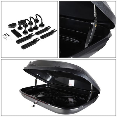 Universal Roof Rack Cross Bar - W/Lock+Cargo Box - Aluminum - 6
