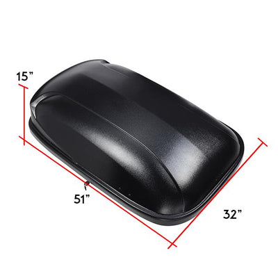 Universal Roof Rack Cross Bar - W/Lock+Cargo Box - Aluminum - 9