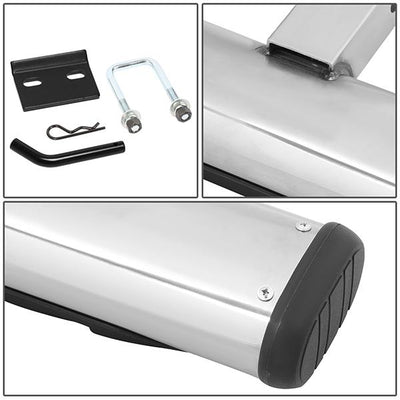 Universal Hitch Step - 2 in.  - Receiver Rear Bumper Trailer - 26 in. Wide X 4 in. Oval - PT-ZTL-8102-SS - 4
