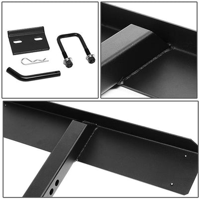 Universal Hitch Step - 2 in.  - Receiver Rear Bumper Trailer - 26 in. Wide X 5 in. Long - PT-ZTL-8103-BK - 4