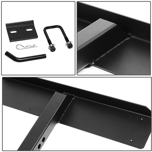 Universal Hitch Step - 2 in.  - Receiver Rear Bumper Trailer - 26 in. Wide X 5 in. Long - PT-ZTL-8103-BK - 4