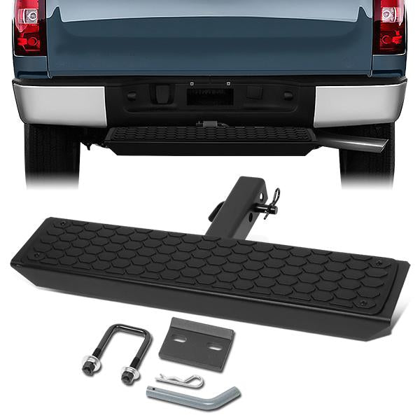 Universal Hitch Step - 2 in.  - Receiver Rear Bumper Trailer - 26 in. Wide X 5 in. Long - PT-ZTL-8103-BK - 1