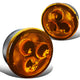 D-Motoring - 07-18 Jeep WranglerFog Lights - Front LED Turn Signal Light - Amber Lens - Plug-n-play - Pair - 1