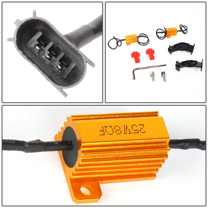 D-Motoring - 07-18 Jeep WranglerFog Lights - Front LED Turn Signal Light - Smoked Lens - Plug-n-play - Pair - 5