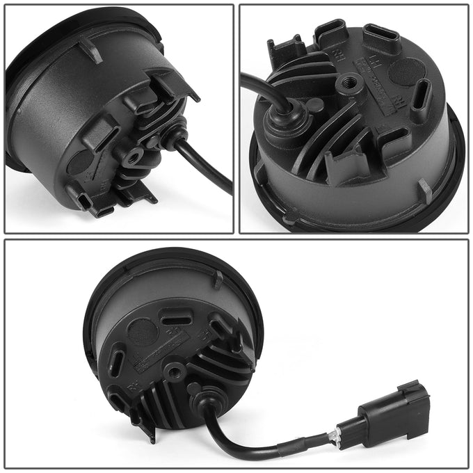 D-Motoring - 07-18 Jeep WranglerFog Lights - Front LED Turn Signal Light - Smoked Lens - Plug-n-play - Pair - 6