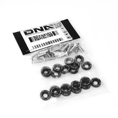 M6X1.0 Fender Washer Dress Up Kits - 20mm - Aluminum - Black - PT-ZTL-9051-BK - 5