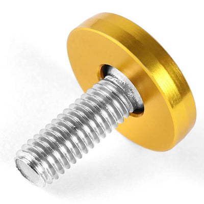 M6X1.0 Fender Washer Dress Up Kits - 20mm - Aluminum - Gold - PT-ZTL-9051-GD - 3