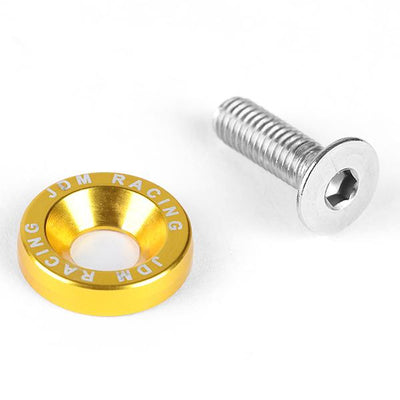M6X1.0 Fender Washer Dress Up Kits - 20mm - Aluminum - Gold - PT-ZTL-9051-GD - 4