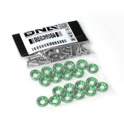 M6X1.0 Fender Washer Dress Up Kits - 20mm - Aluminum - Green - PT-ZTL-9051-GN - 5