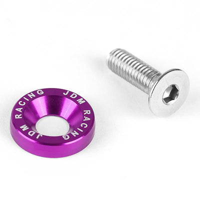 M6X1.0 Fender Washer Dress Up Kits - 20mm - Aluminum - Purple - PT-ZTL-9051-PP - 4
