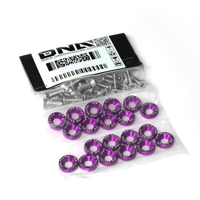 M6X1.0 Fender Washer Dress Up Kits - 20mm - Aluminum - Purple - PT-ZTL-9051-PP - 5