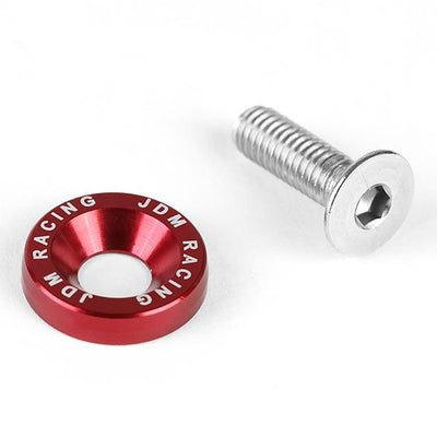 M6X1.0 Fender Washer Dress Up Kits - 20mm - Aluminum - Red - PT-ZTL-9051-RD - 4