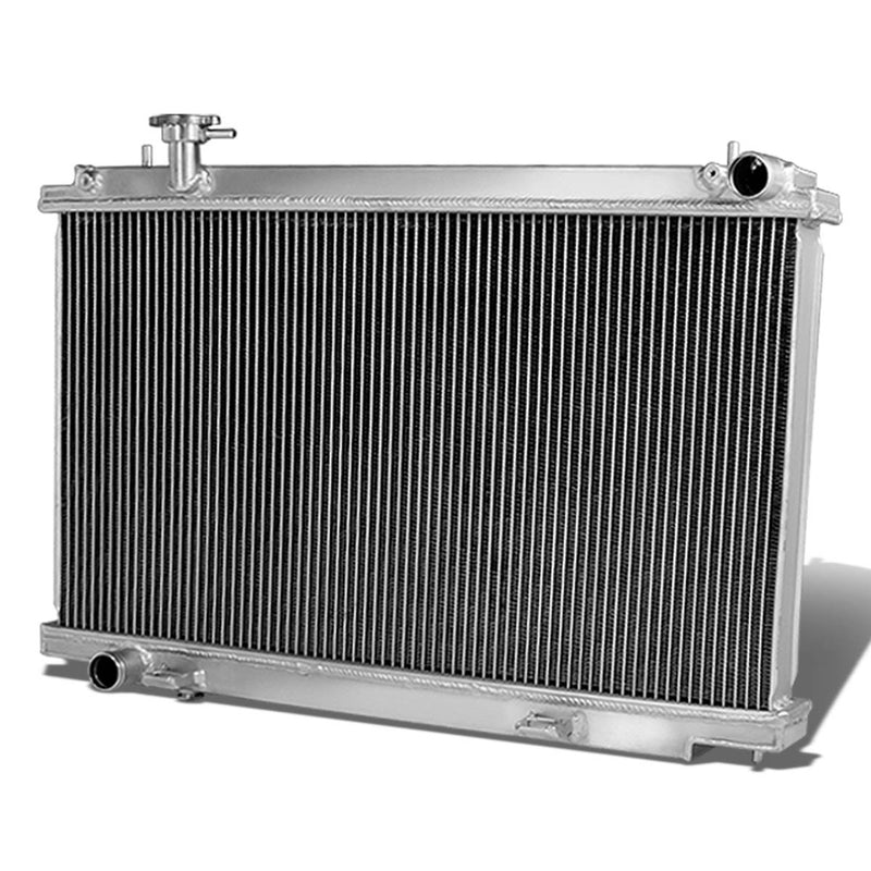 D-Motoring - Radiator - Inlet/Outlet: 1.25 / 1.25 - 2-Row - Aluminum - 03-09 Nissan 350Z / Infiniti G35 - 1
