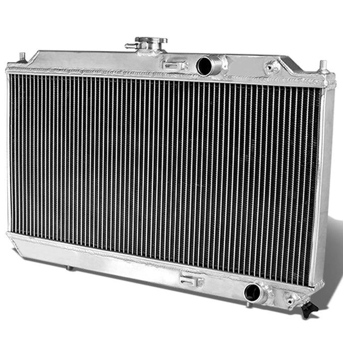 D-Motoring - Radiator - Inlet/Outlet: 1.25 / 1.25 - 2-Row - Aluminum - 90-93 Acura Integra DA9 DB1 DB2 B16 MT - 1