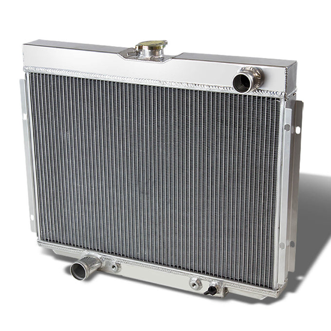 D-Motoring - Radiator - Inlet/Outlet: 1.50 / 1.75 - 3-Row - Aluminum - Ford Mustang/Falcon/Fairlane/Mercury Cougar V8 - 1