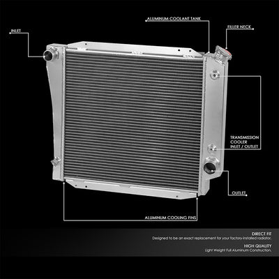 Performance 3-Rows Core Full Aluminum Radiator<br>68-77 Ford Bronco 5.0L V8 MT