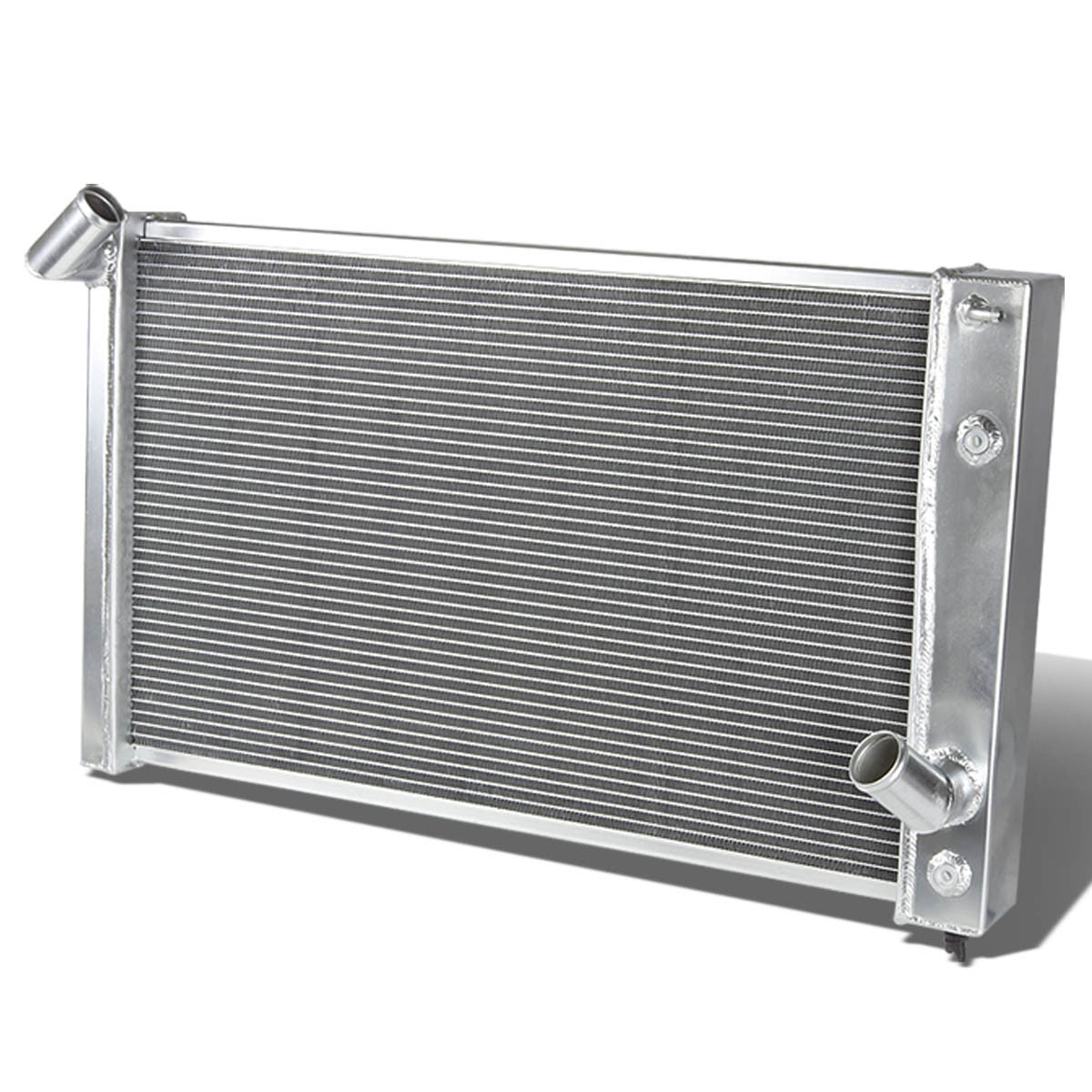 D-Motoring - Radiator - Inlet/Outlet: 1.25 / 1.50 - 2-Row - Aluminum - Chevy Corvette 7.0L /7.4L V8 - AT / MT - 1